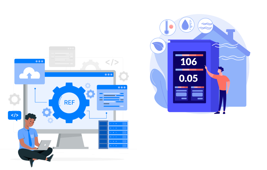 Programmer developing an API for the refrigeration industry